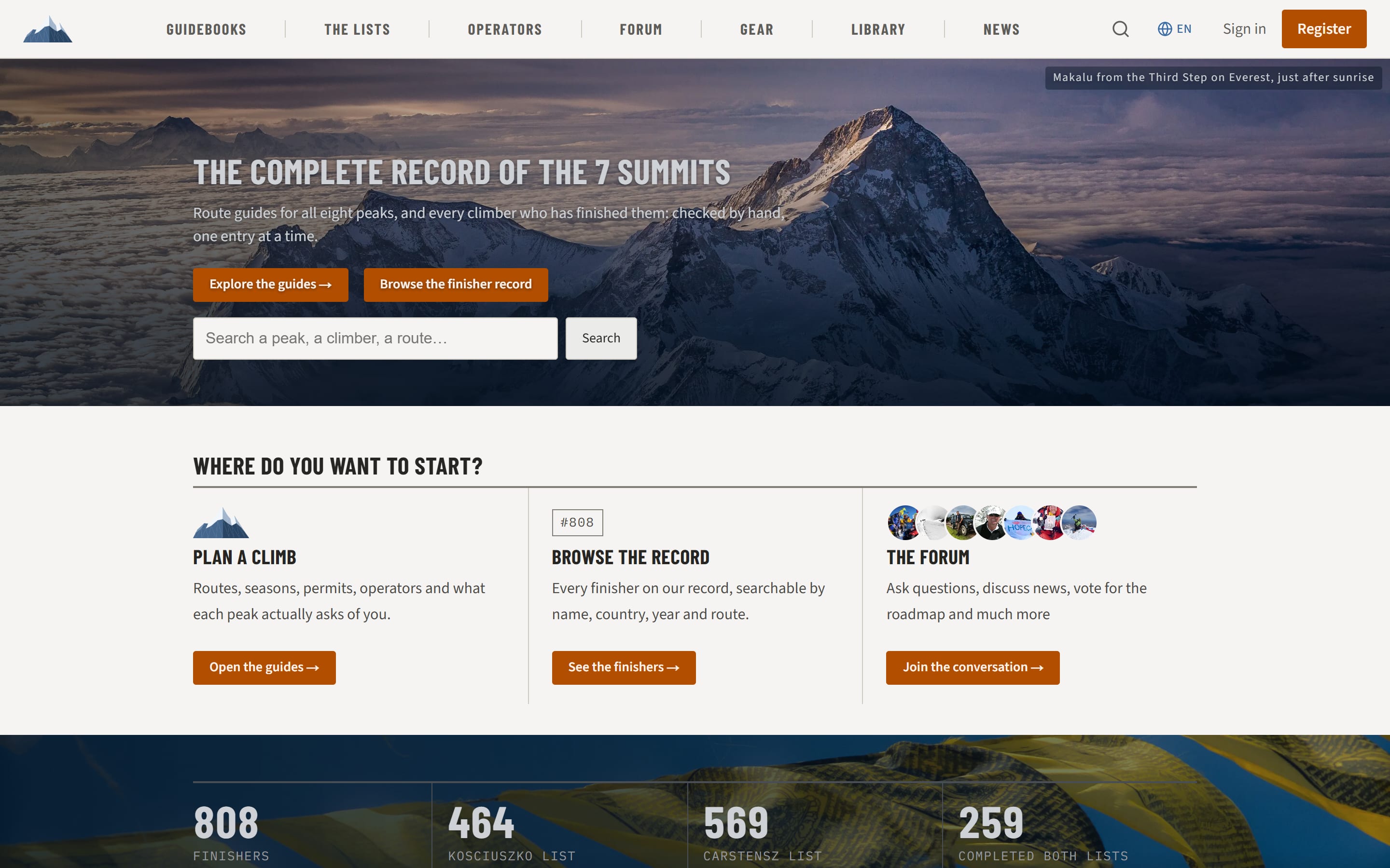 The homepage
